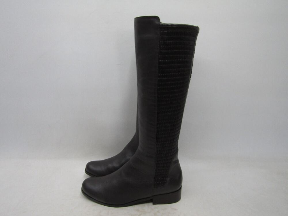 Van Eli Womens Size 6.5 M Brown Leather Zip 15" Shaft Knee High Fashion Boots